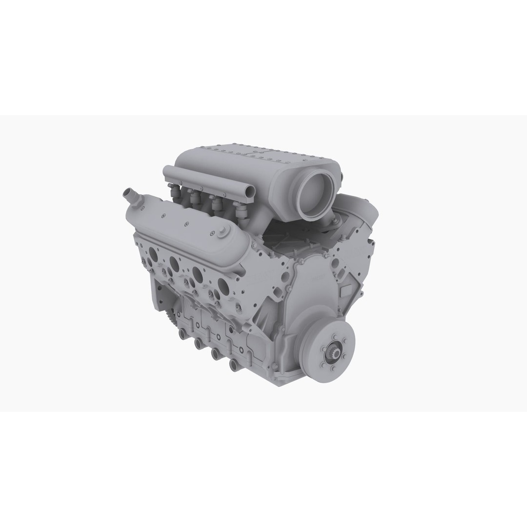Noonan LS-Edge 495cui Borowski Engine 3D Model – Low Poly Game Ready FBX - View 10