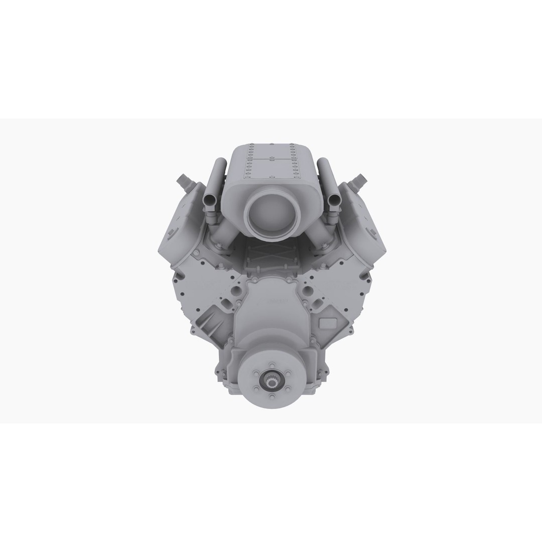 Noonan LS-Edge 495cui Borowski Engine 3D Model – Low Poly Game Ready FBX - View 11