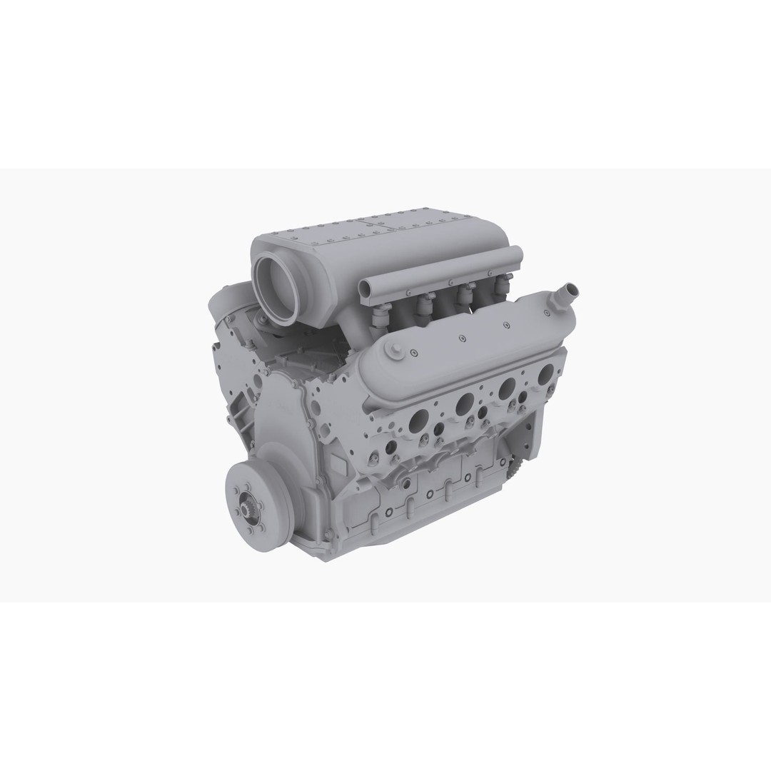 Noonan LS-Edge 495cui Borowski Engine 3D Model – Low Poly Game Ready FBX - View 12