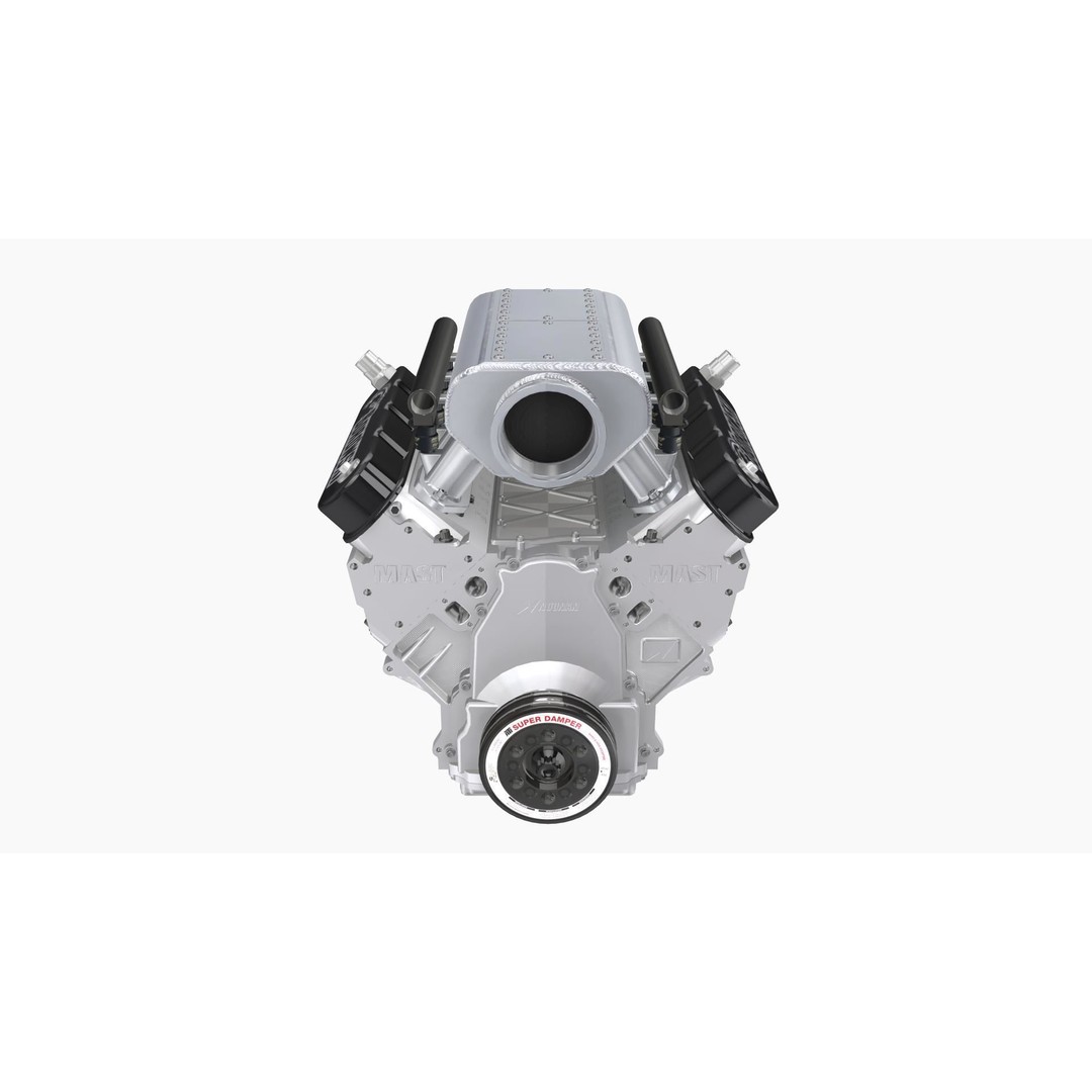 Noonan LS-Edge 495cui Borowski Engine 3D Model – Low Poly Game Ready FBX - View 3