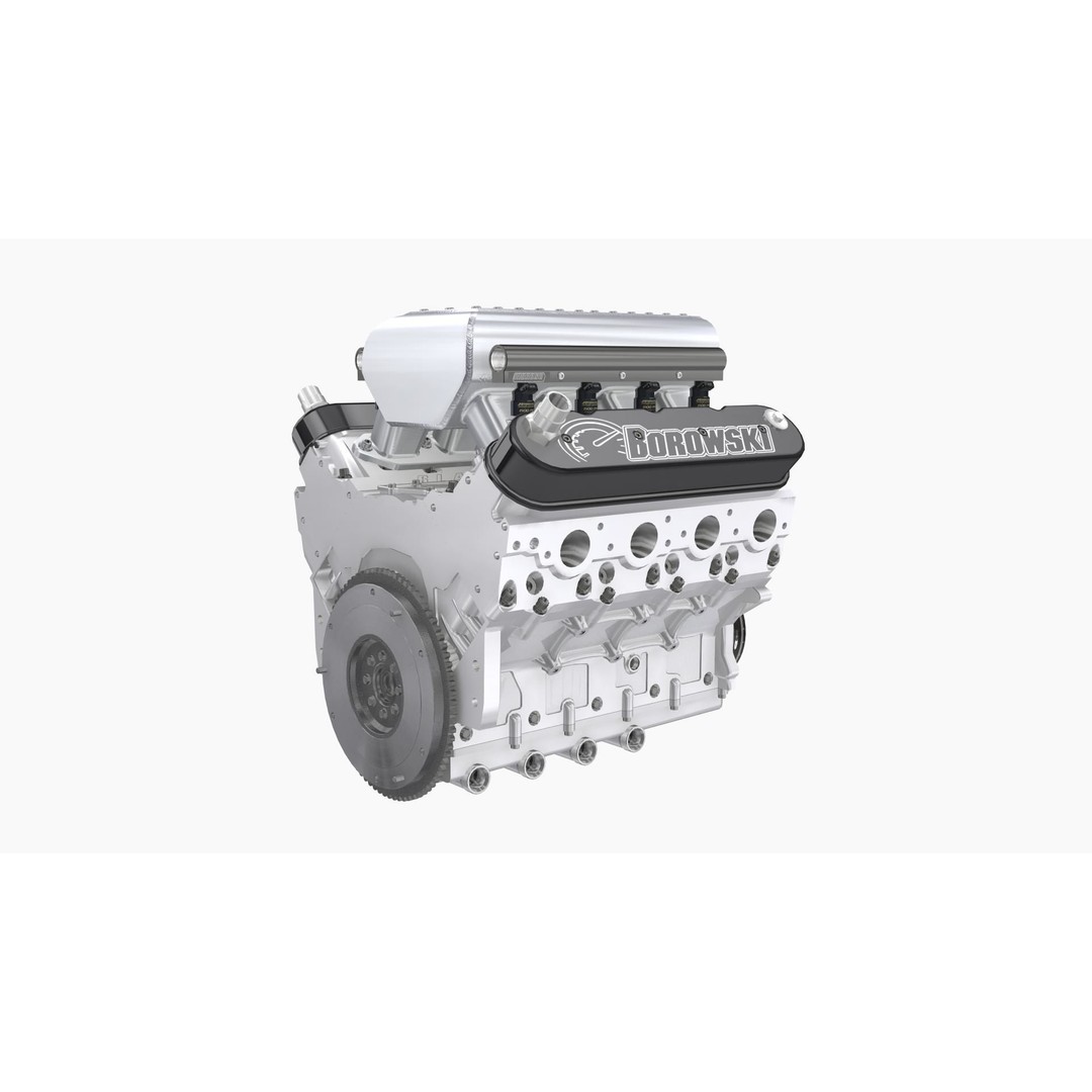 Noonan LS-Edge 495cui Borowski Engine 3D Model – Low Poly Game Ready FBX - View 6