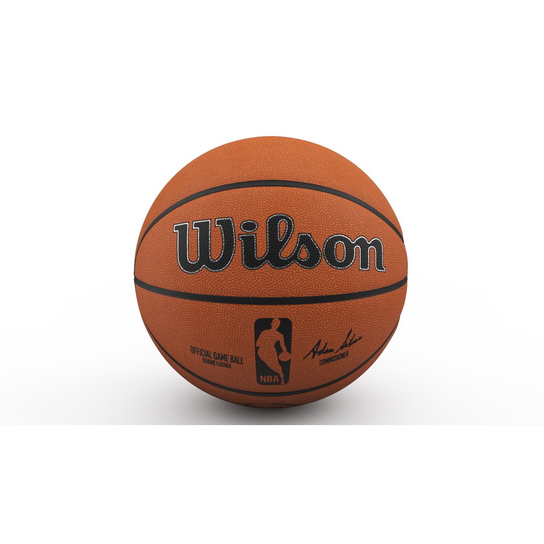 NBA Official Game Basketball Ball 3D Model – High Quality PBR Asset, FBX, OBJ - View 7