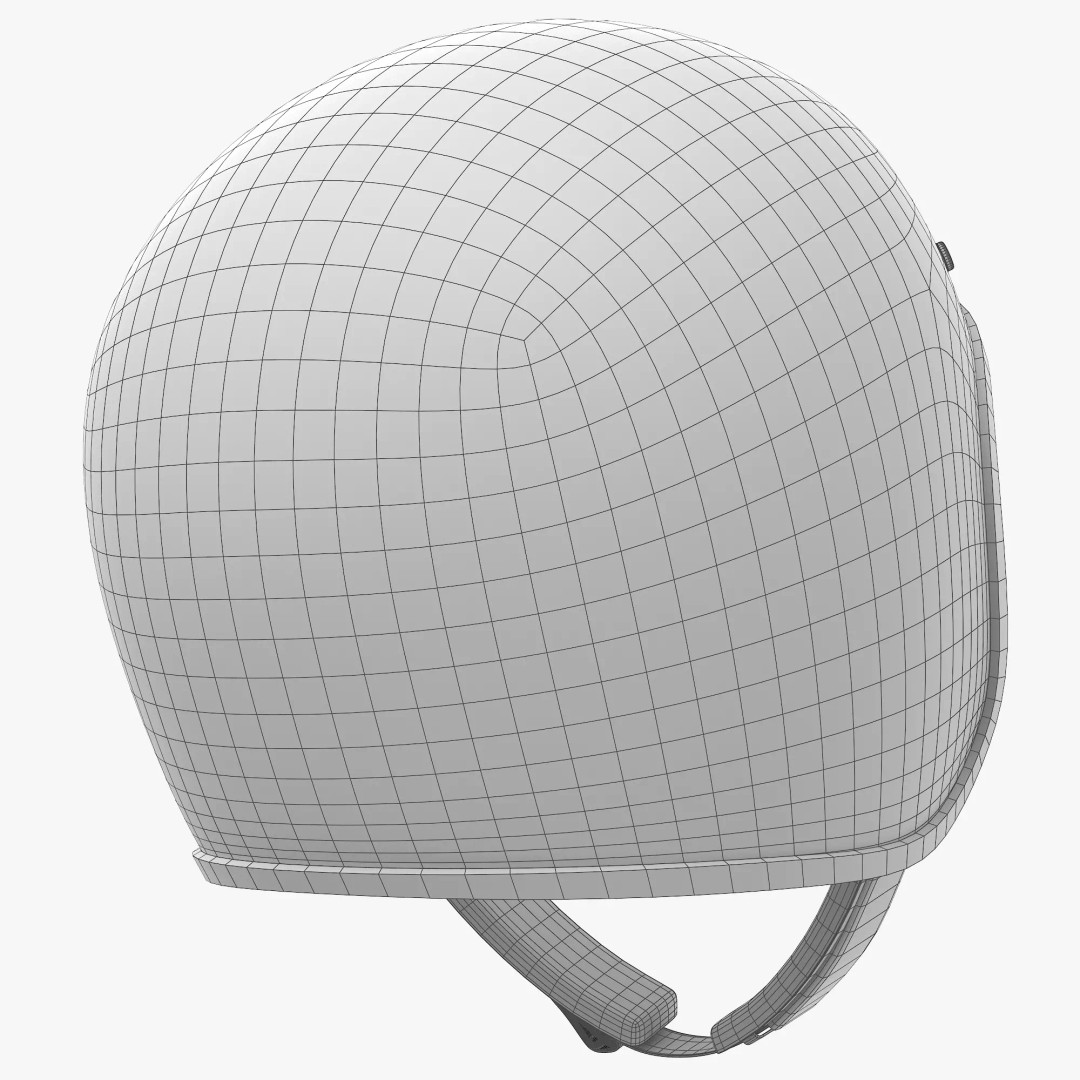 Motorcycle Helmet 3D Model – Low Poly PBR Asset, FBX, OBJ - View 13