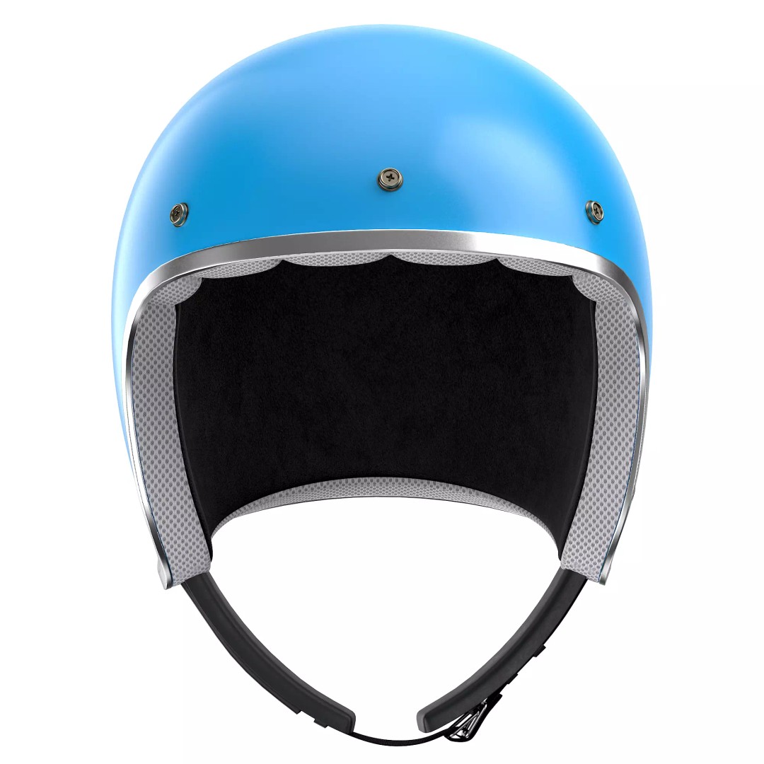 Motorcycle Helmet 3D Model – Low Poly PBR Asset, FBX, OBJ - View 16