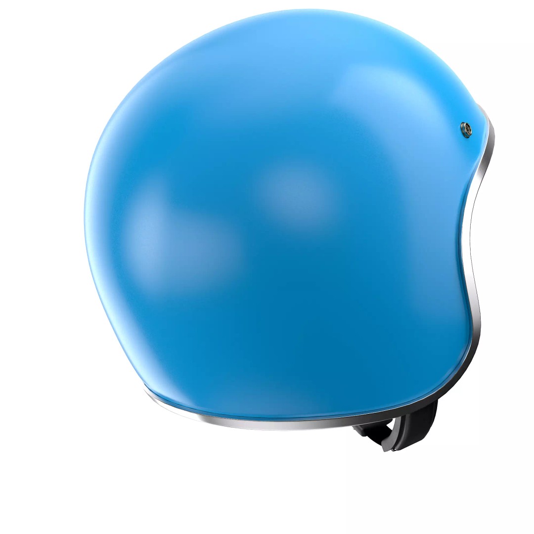 Motorcycle Helmet 3D Model – Low Poly PBR Asset, FBX, OBJ - View 38