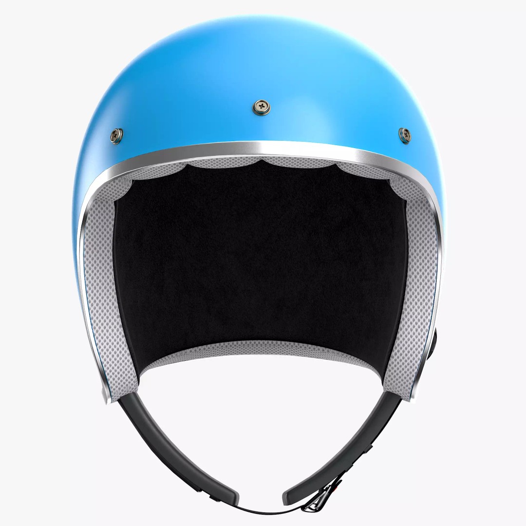 Motorcycle Helmet 3D Model – Low Poly PBR Asset, FBX, OBJ - View 4