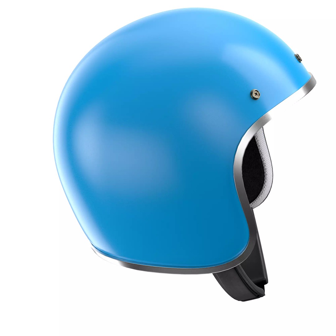 Motorcycle Helmet 3D Model – Low Poly PBR Asset, FBX, OBJ - View 41