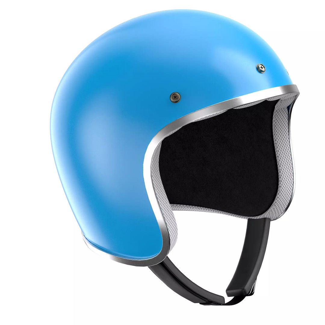 Motorcycle Helmet 3D Model – Low Poly PBR Asset, FBX, OBJ - View 44