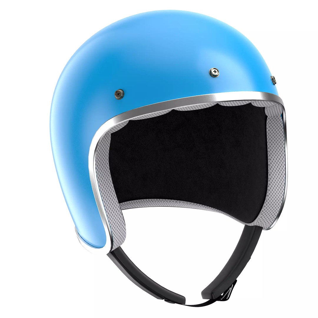 Motorcycle Helmet 3D Model – Low Poly PBR Asset, FBX, OBJ - View 46
