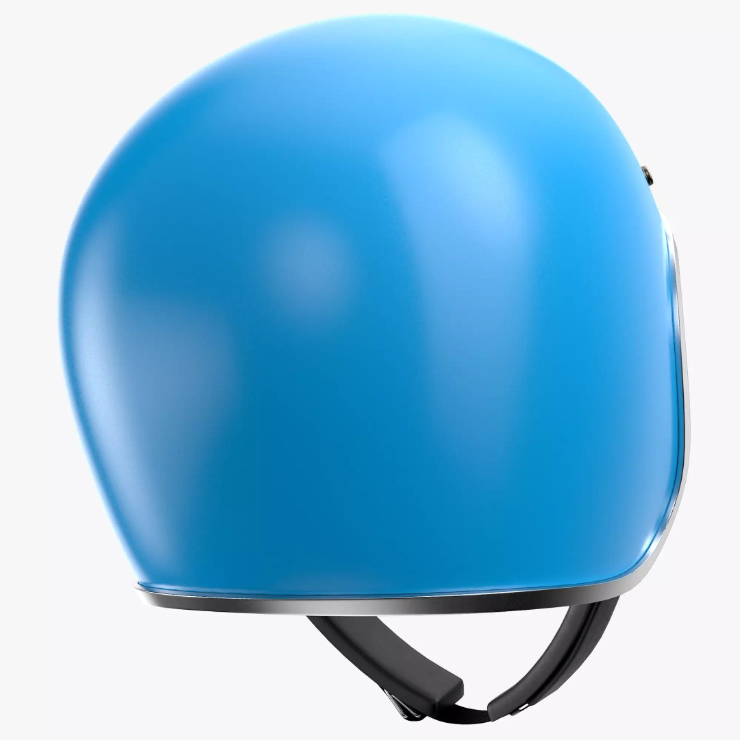 Motorcycle Helmet 3D Model – Low Poly PBR Asset, FBX, OBJ - View 5