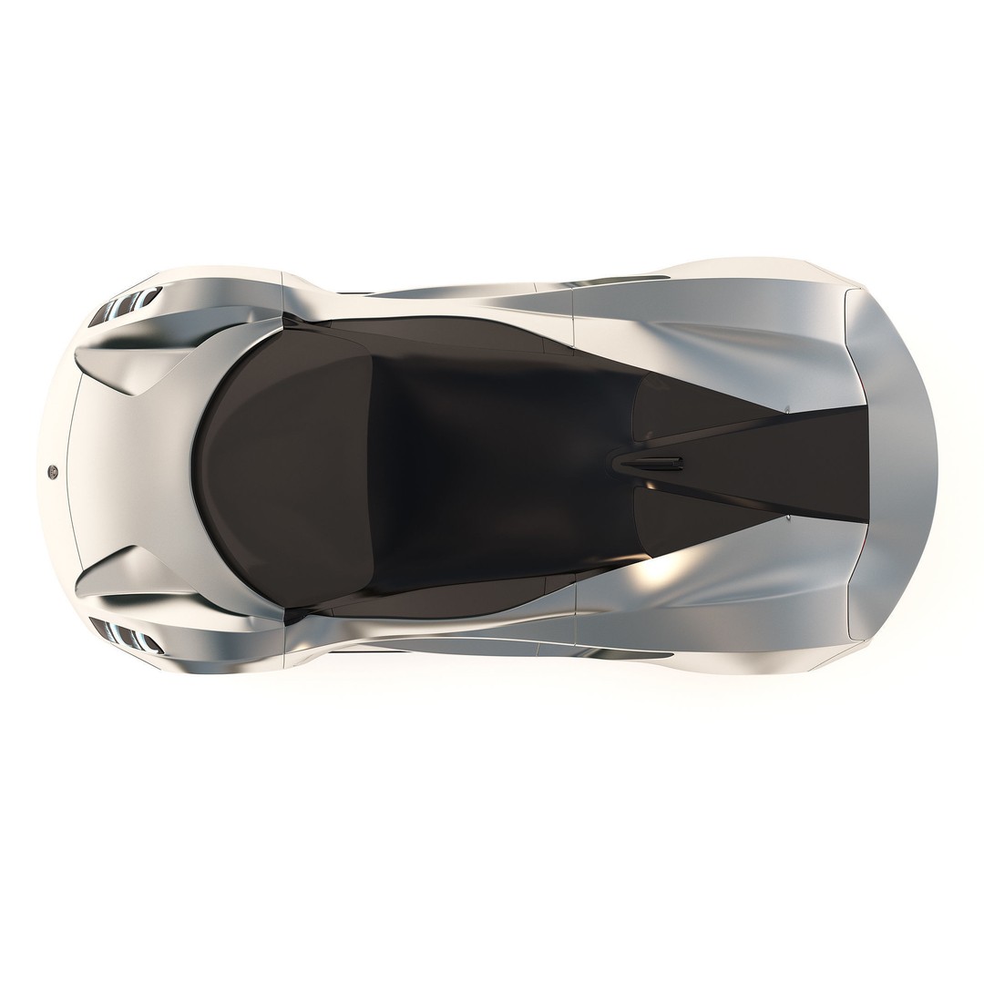 Lotus Evija 2020 3D Model – Low Poly Sport Car, FBX, OBJ, Blender - View 11