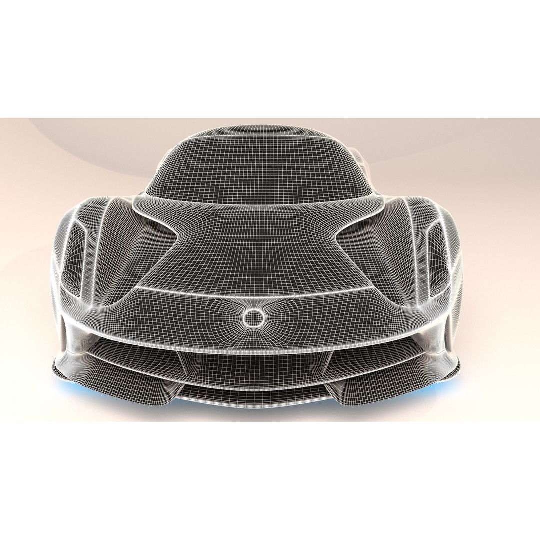 Lotus Evija 2020 3D Model – Low Poly Sport Car, FBX, OBJ, Blender - View 18