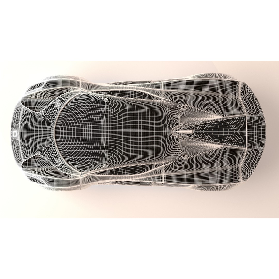 Lotus Evija 2020 3D Model – Low Poly Sport Car, FBX, OBJ, Blender - View 21