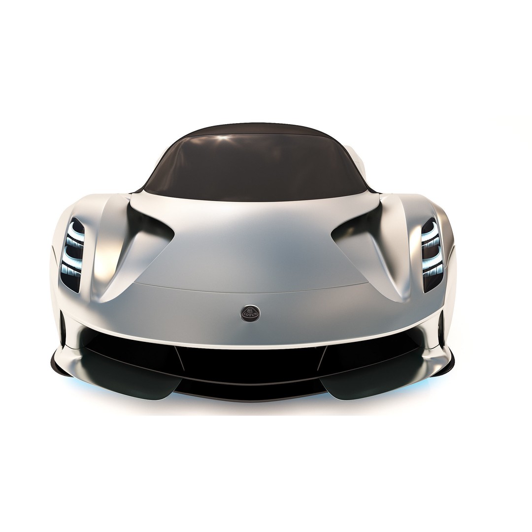 Lotus Evija 2020 3D Model – Low Poly Sport Car, FBX, OBJ, Blender - View 8