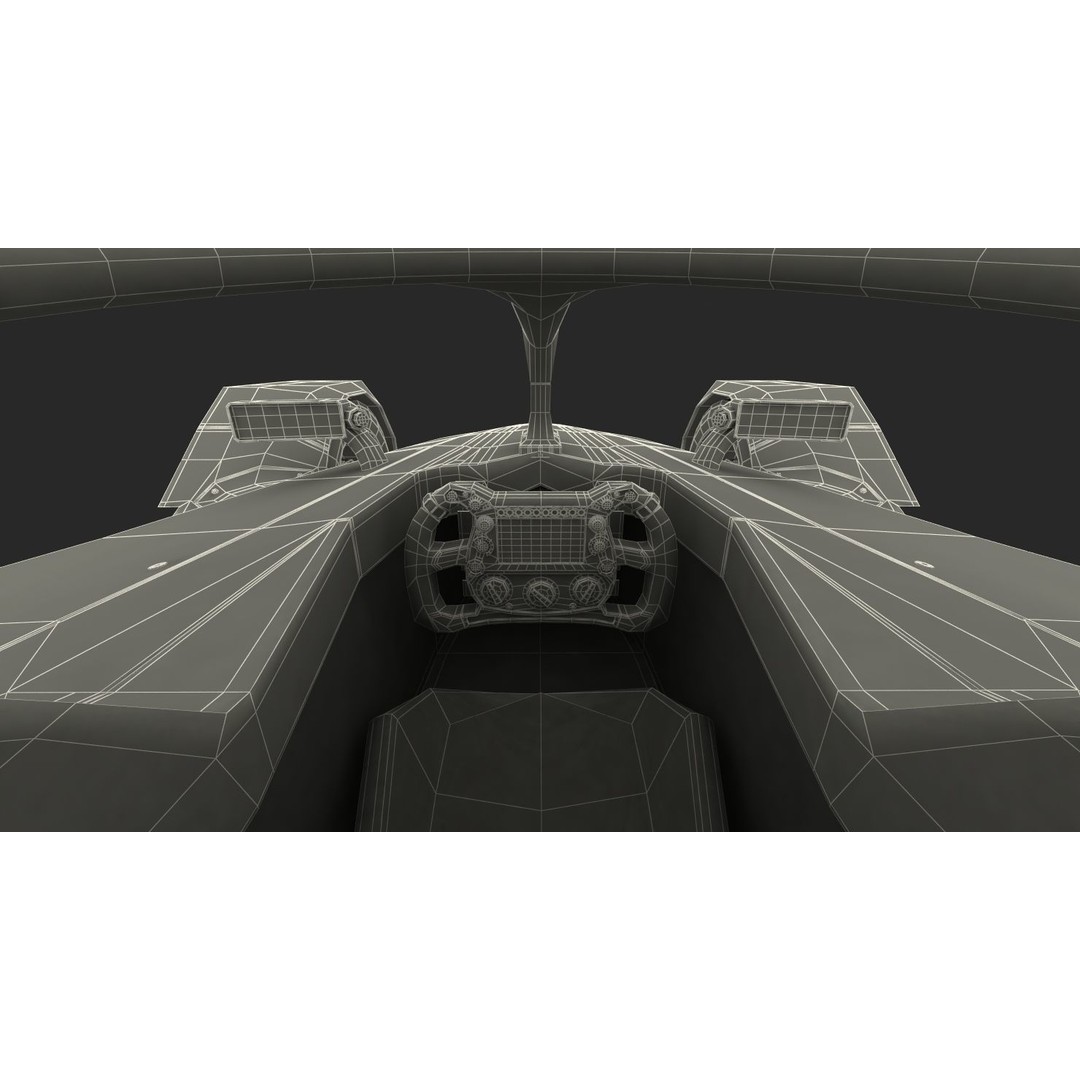 Formula E Car 3D Model – High Poly Racing Asset, FBX, OBJ - View 28