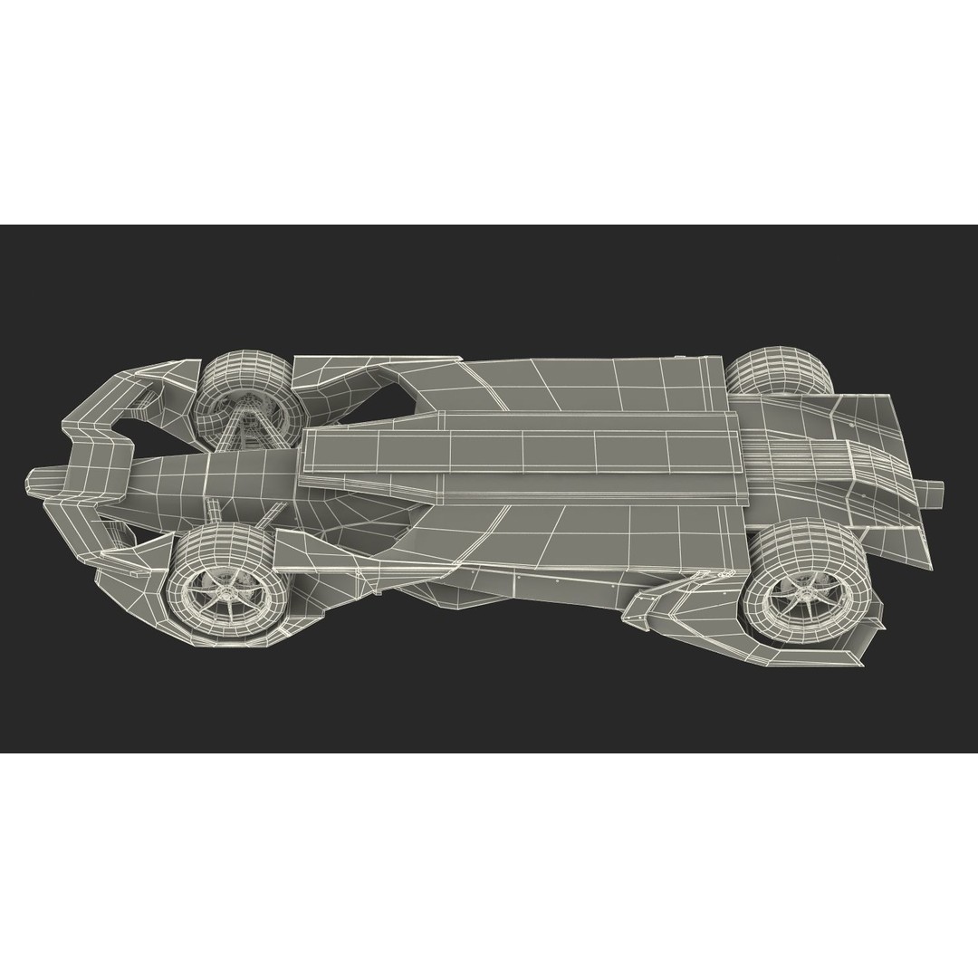 Formula E Car 3D Model – High Poly Racing Asset, FBX, OBJ - View 30