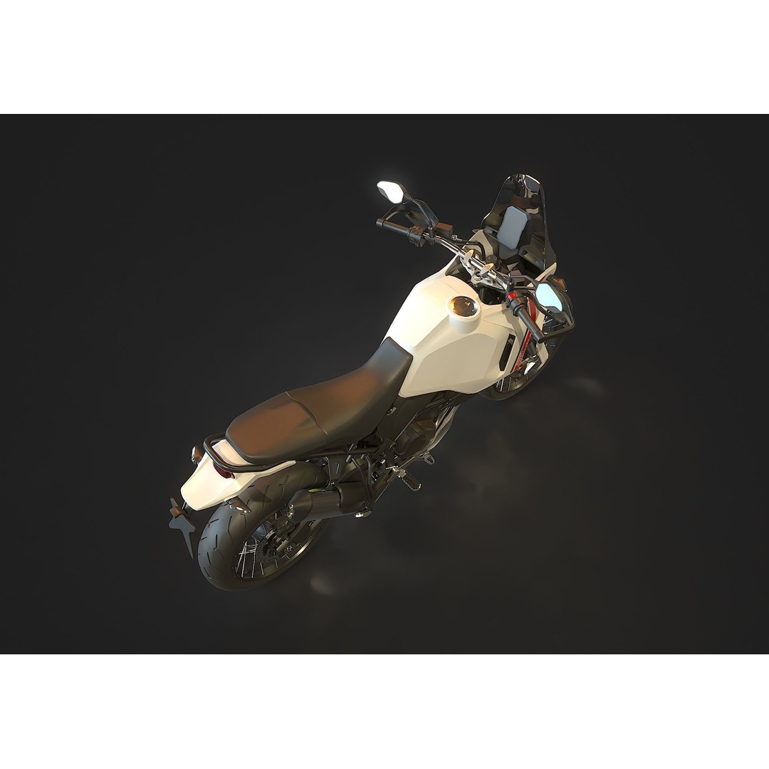 Ducati Desert X 2022 3D Model – Realistic Motorcycle Base Mesh, FBX - View 4