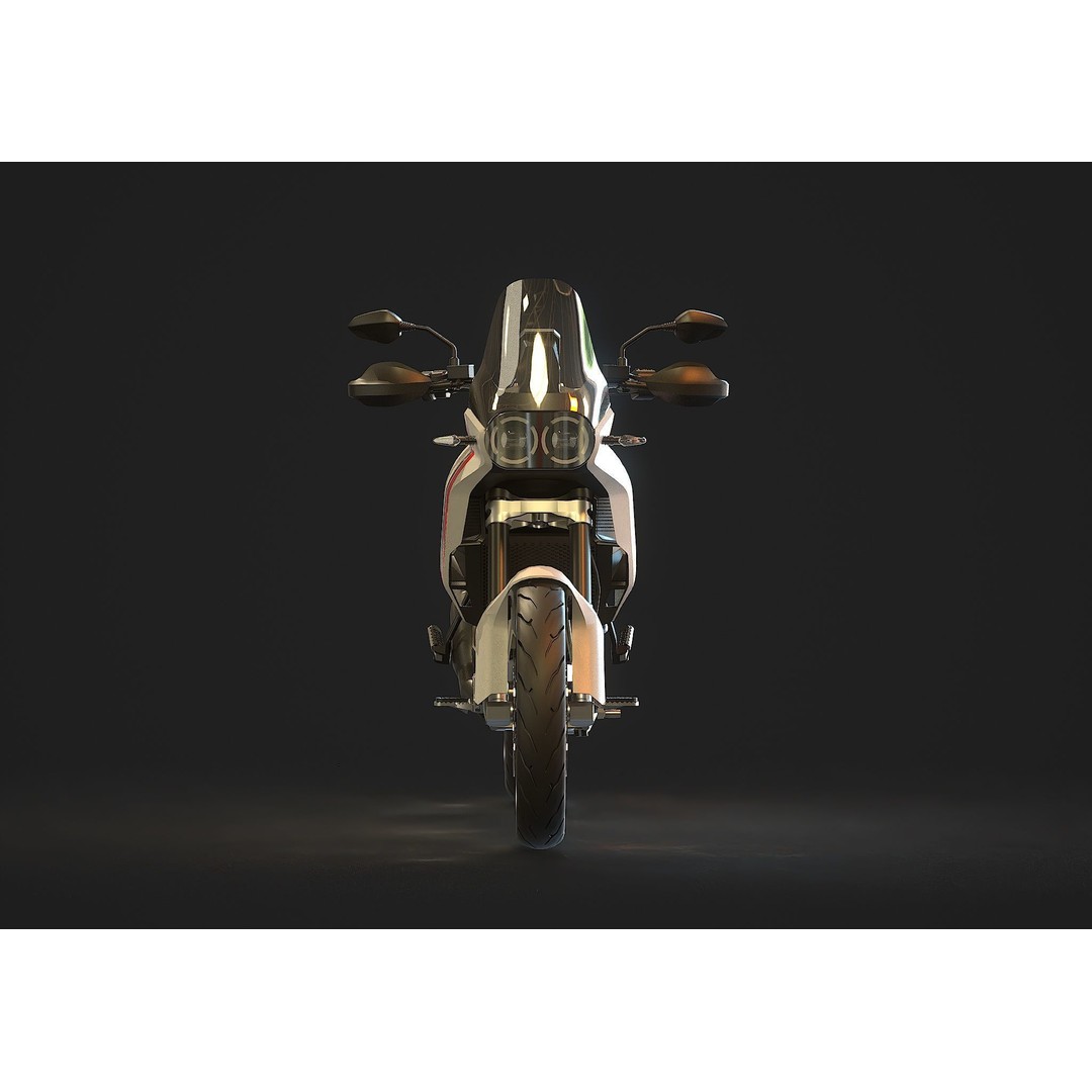 Ducati Desert X 2022 3D Model – Realistic Motorcycle Base Mesh, FBX - View 6