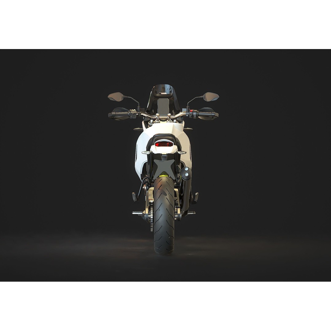 Ducati Desert X 2022 3D Model – Realistic Motorcycle Base Mesh, FBX - View 7
