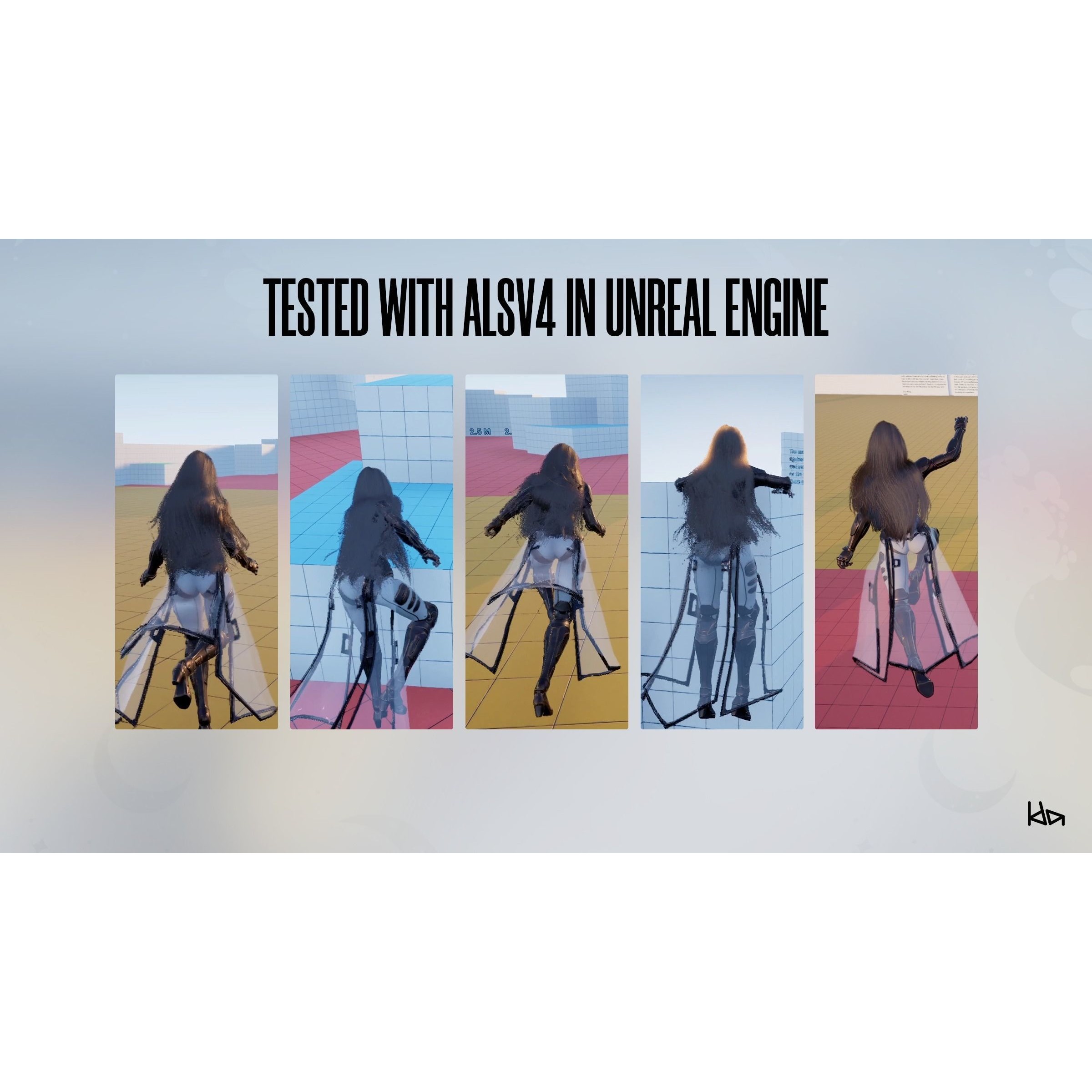 Stellar Girl Celeste - Low-Poly Game-Ready 3D Model - View 15