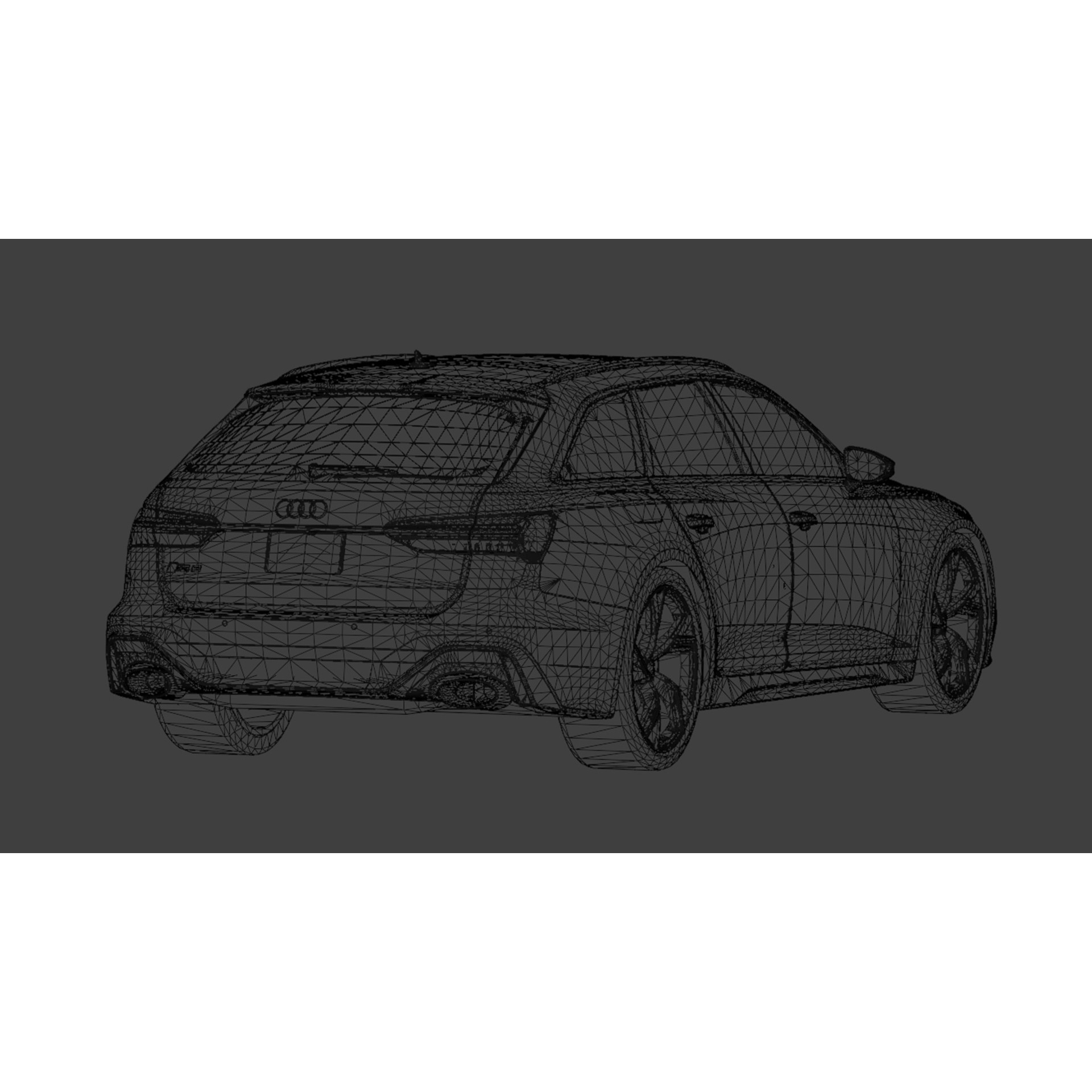 2020 Audi RS6 Avant - Low-Poly Game-Ready 3D Model - View 13