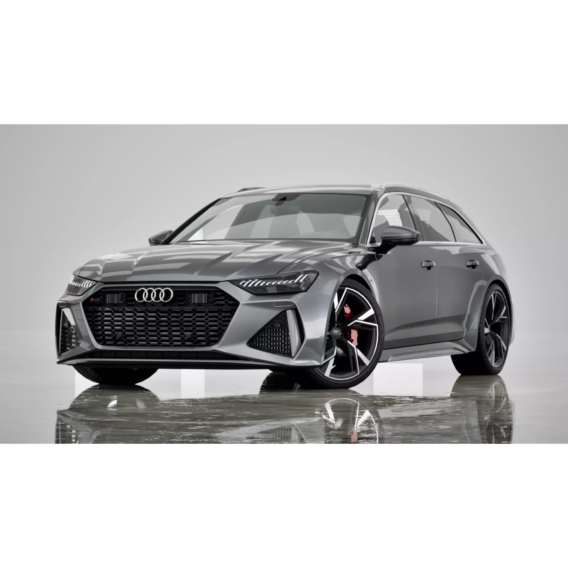2020 Audi RS6 Avant - Low-Poly Game-Ready 3D Model - View 2