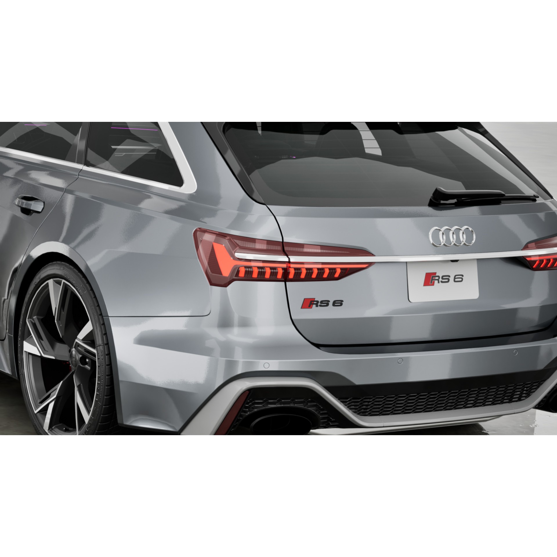2020 Audi RS6 Avant - Low-Poly Game-Ready 3D Model - View 9