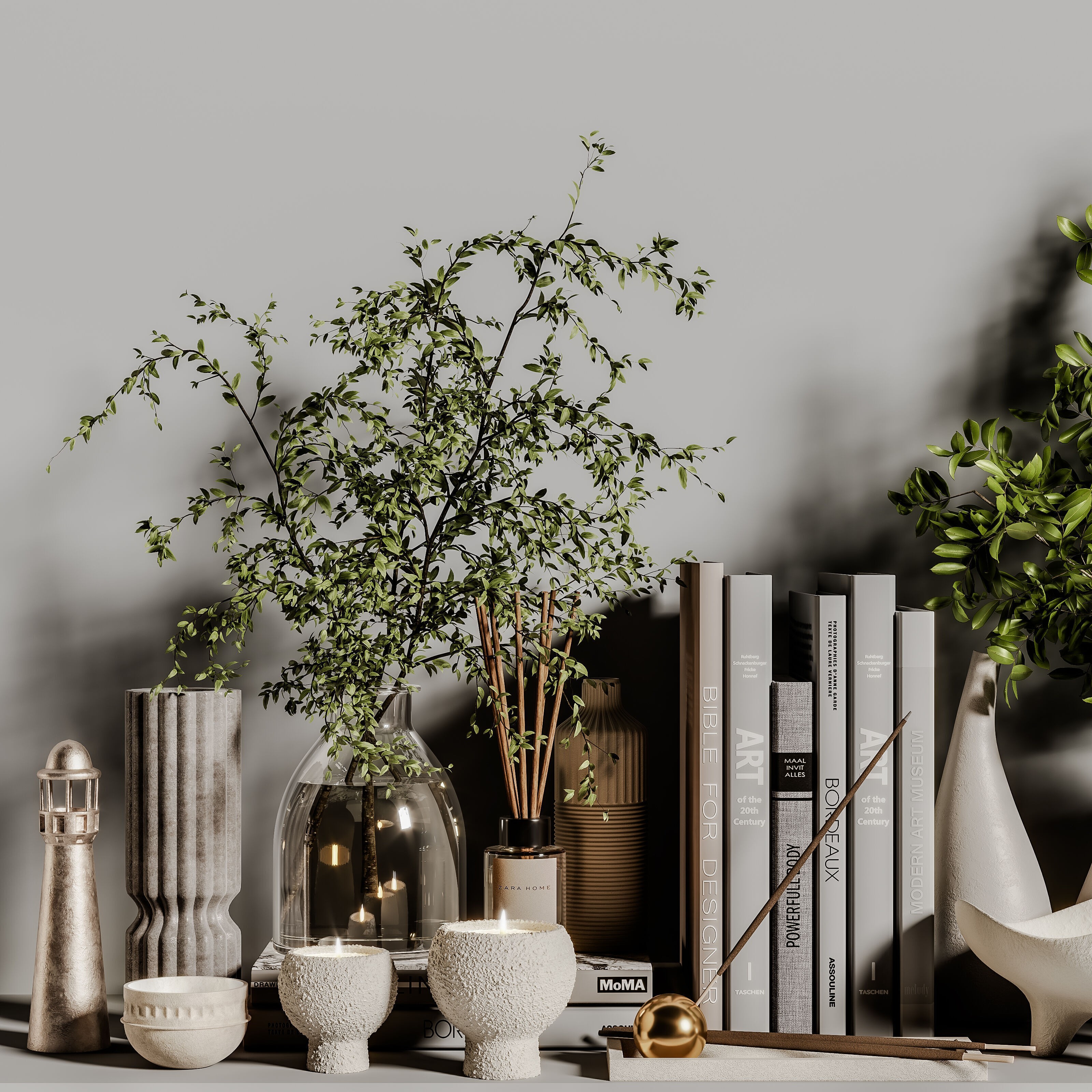 Decorative Set 124 - PBR 3D Model - View 7