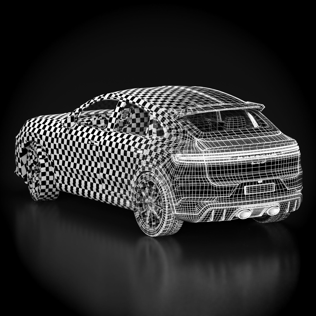 Porsche Cayenne Turbo GT 2024 3D Model – High Poly PBR Asset, FBX