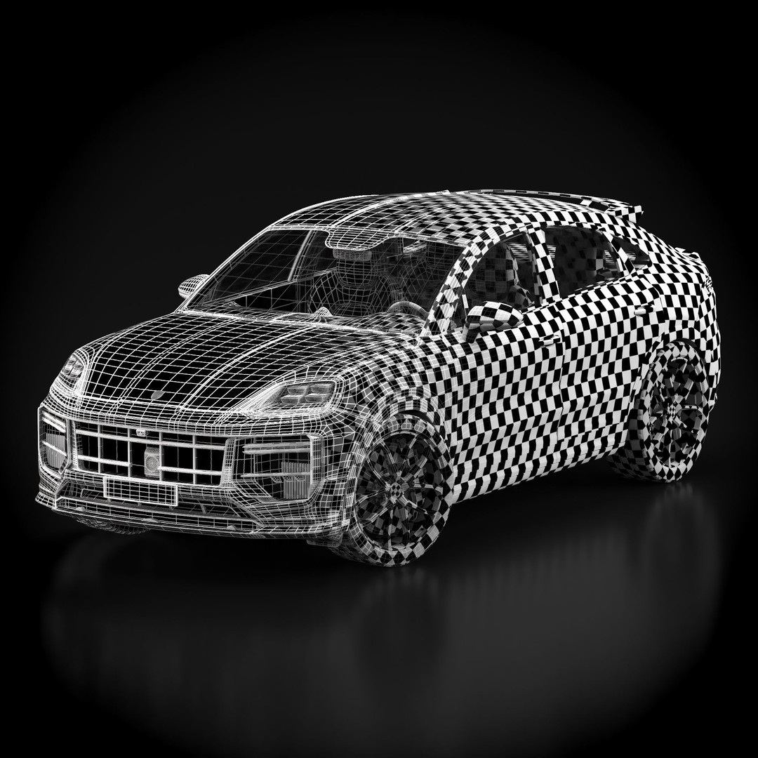 Porsche Cayenne Turbo GT 2024 3D Model – High Poly PBR Asset, FBX - View 10