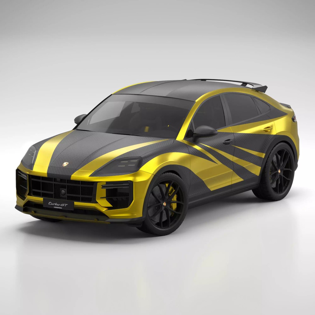 Porsche Cayenne Turbo GT 2024 3D Model – High Poly PBR Asset, FBX - View 2