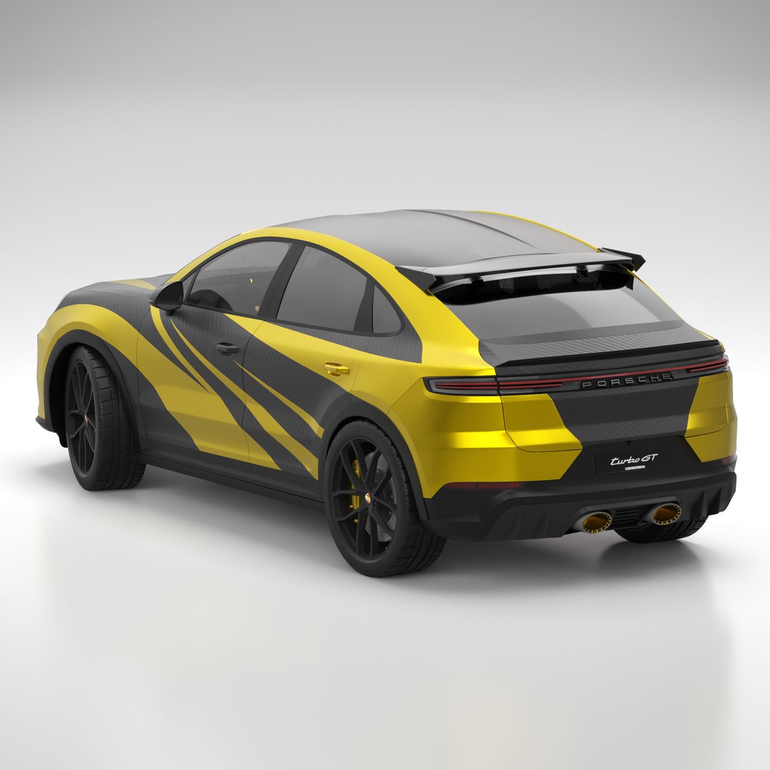 Porsche Cayenne Turbo GT 2024 3D Model – High Poly PBR Asset, FBX - View 3