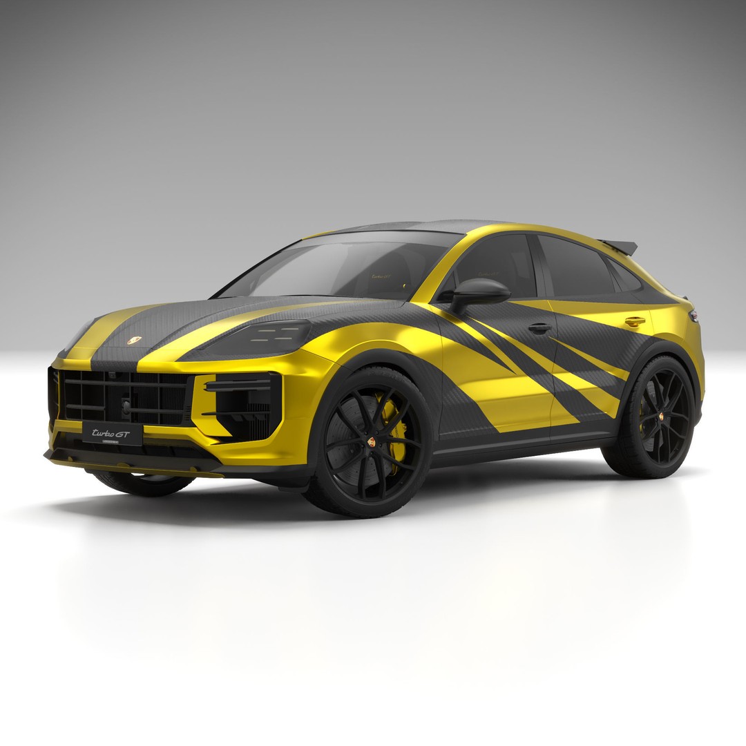 Porsche Cayenne Turbo GT 2024 3D Model – High Poly PBR Asset, FBX - View 5
