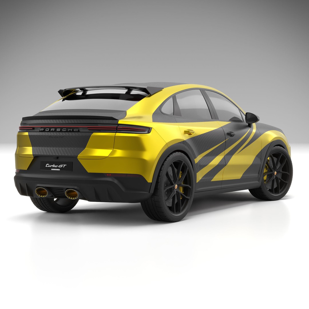 Porsche Cayenne Turbo GT 2024 3D Model – High Poly PBR Asset, FBX - View 6