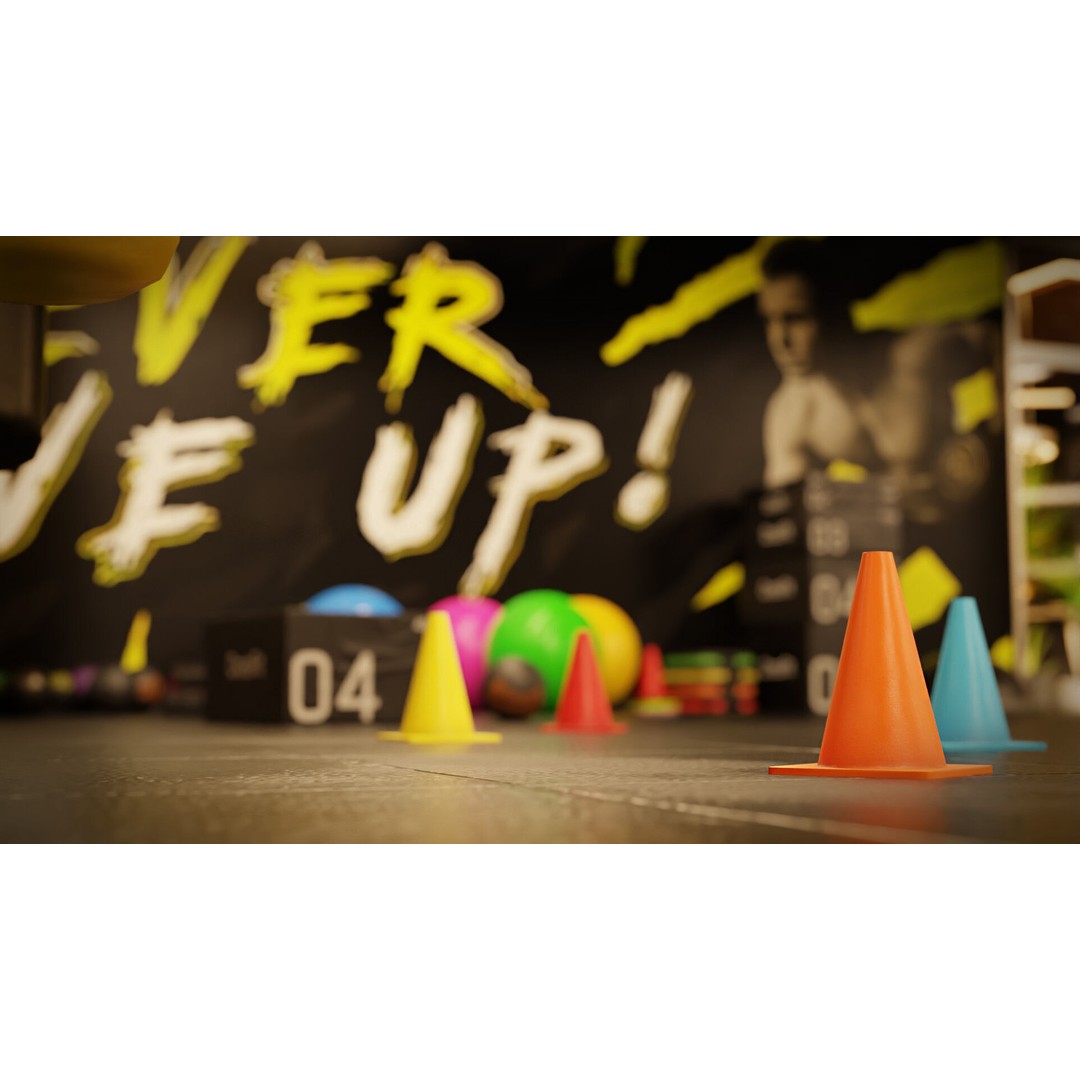 Gym Equipment 3D Model – Low Poly Rigged Asset, FBX, PBR - View 12
