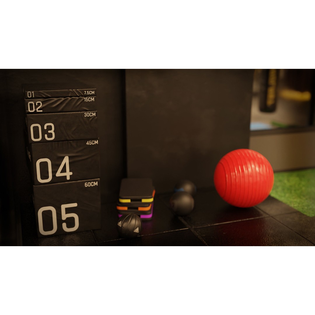 Gym Equipment 3D Model – Low Poly Rigged Asset, FBX, PBR - View 19