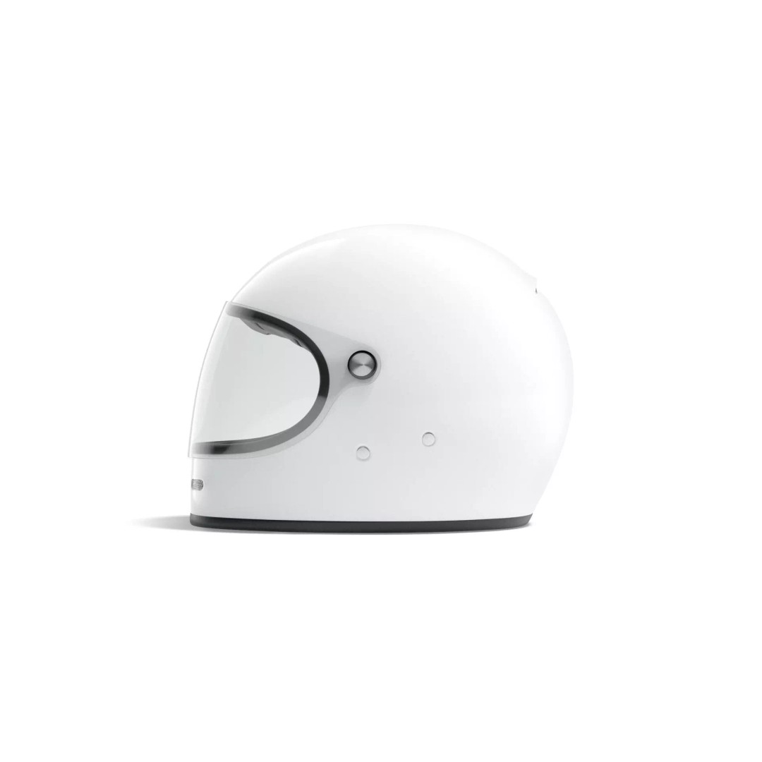 White Motorcycle Helmet 3D Model – Sport Moto Helm, PBR Textures, FBX - View 4