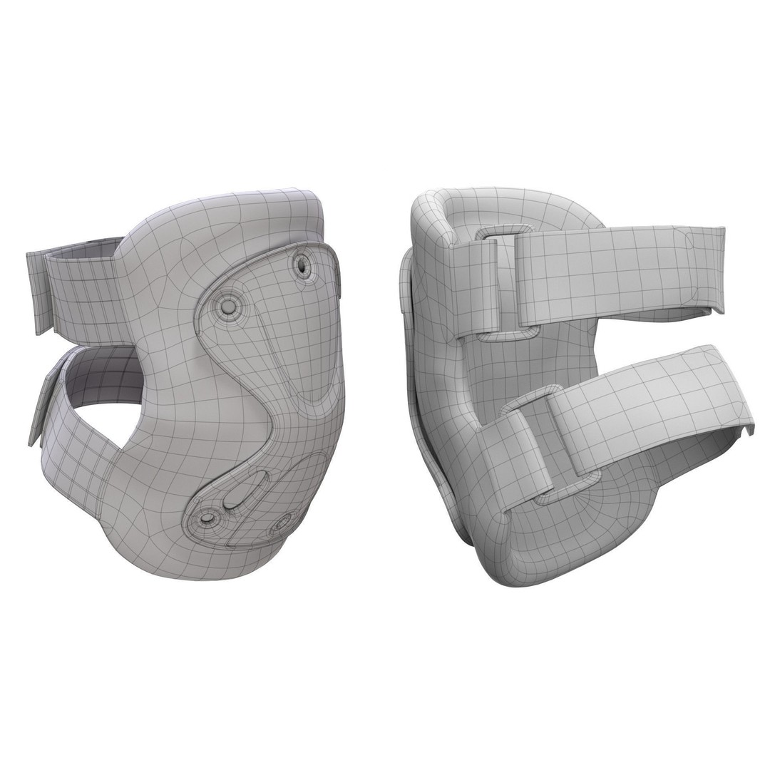 Tactical Elbow Pads 3D Model – Rigged Low-Poly Asset for UE5