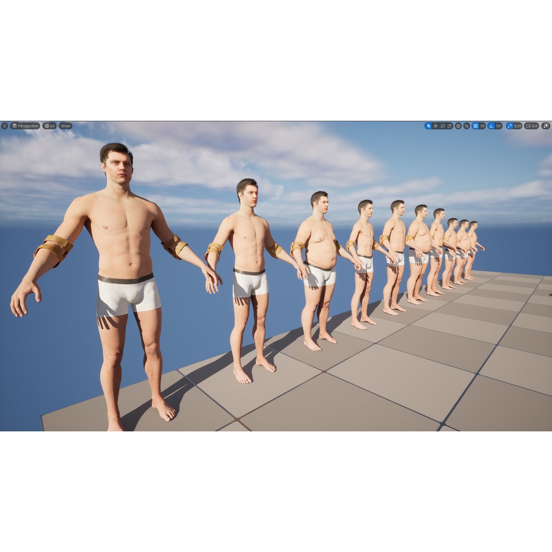 Tactical Elbow Pads 3D Model – Rigged Low-Poly Asset for UE5 - View 13