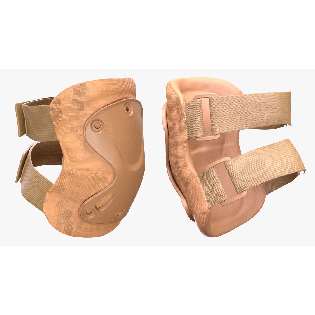 Tactical Elbow Pads 3D Model – Rigged Low-Poly Asset for UE5 - View 4