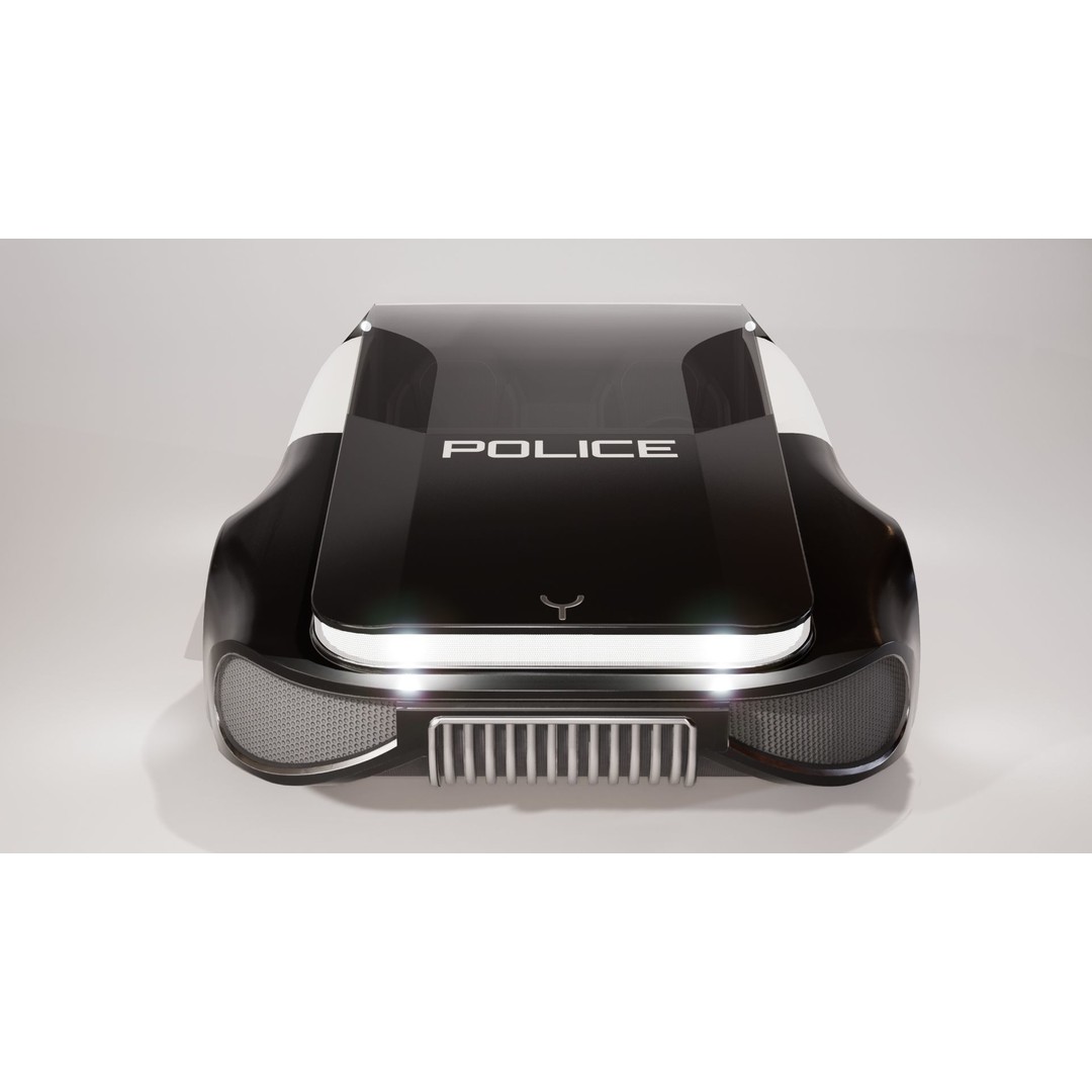 Futuristic Car 3D Model – Low Poly Game Ready Asset, FBX - View 26