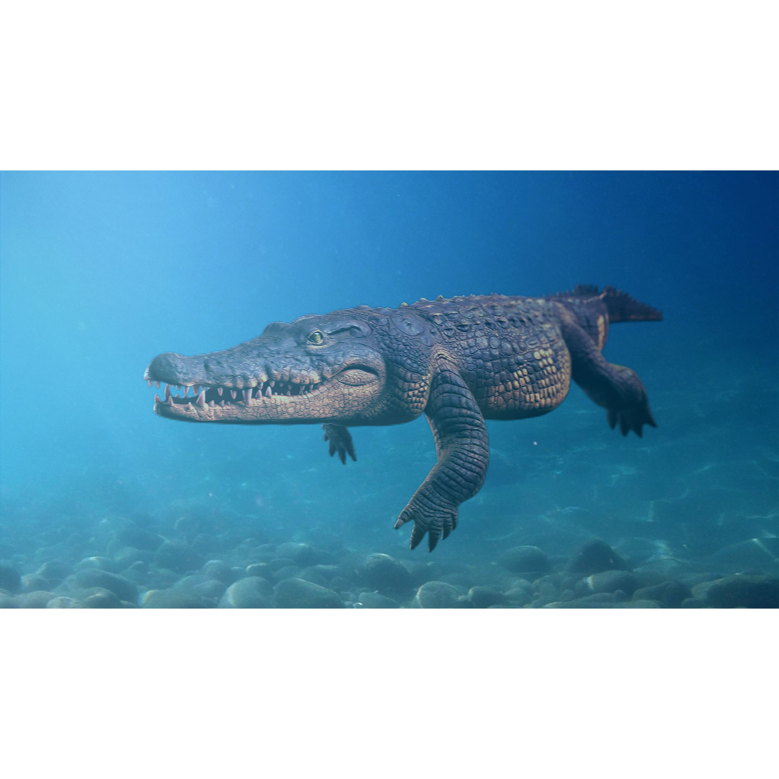 Realistic Crocodile Rig - Game-Ready 3D Model - View 33