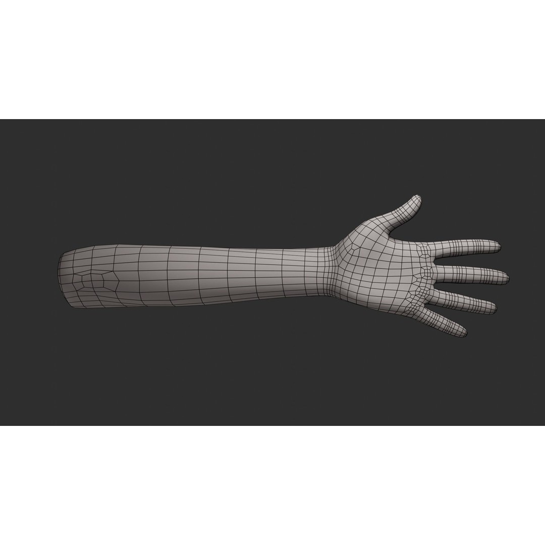 Female Left Hand 3D Model – Realistic PBR Asset, Blender, FBX, OBJ - View 11