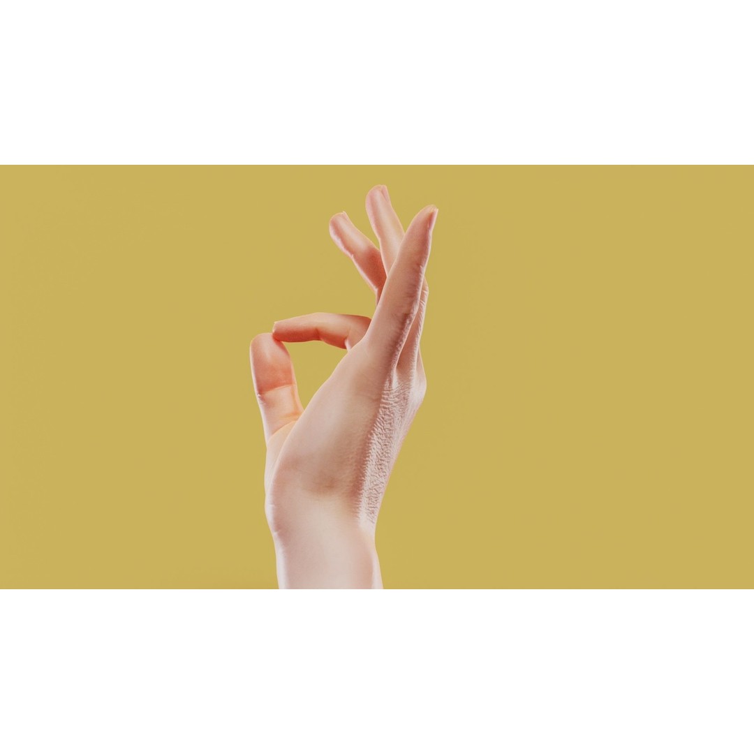 Photorealistic Male Hand 3D Model – Low Poly PBR Asset, FBX & More - View 7