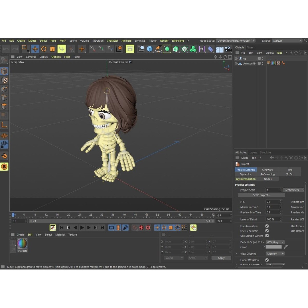 Skeleton 3D Model – Low Poly Character Pack with Rigged Designs - View 21