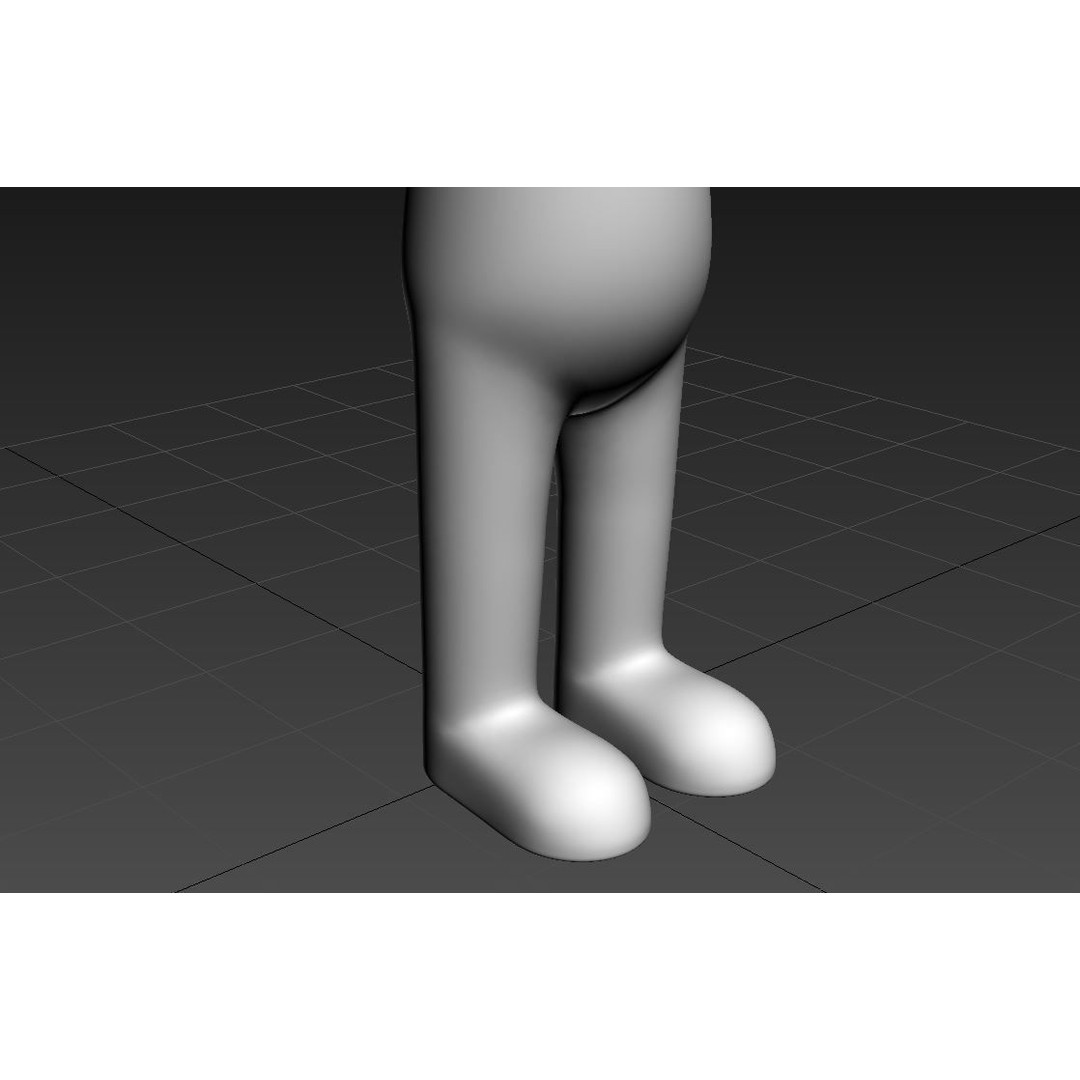 Stick Man Character 3D Model – Low Poly Game Asset, FBX - View 13