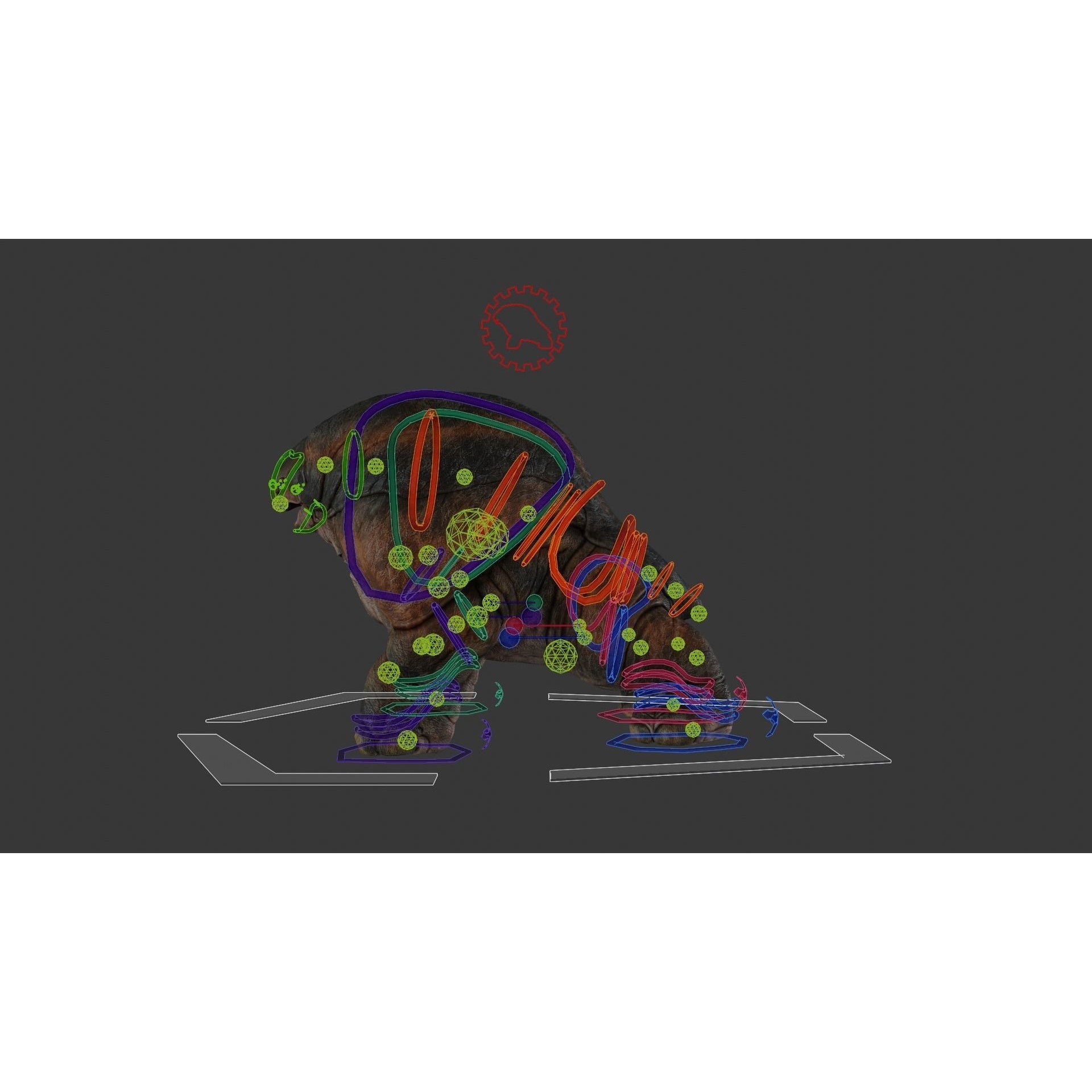 Hipomut - Low-Poly Game-Ready 3D Model