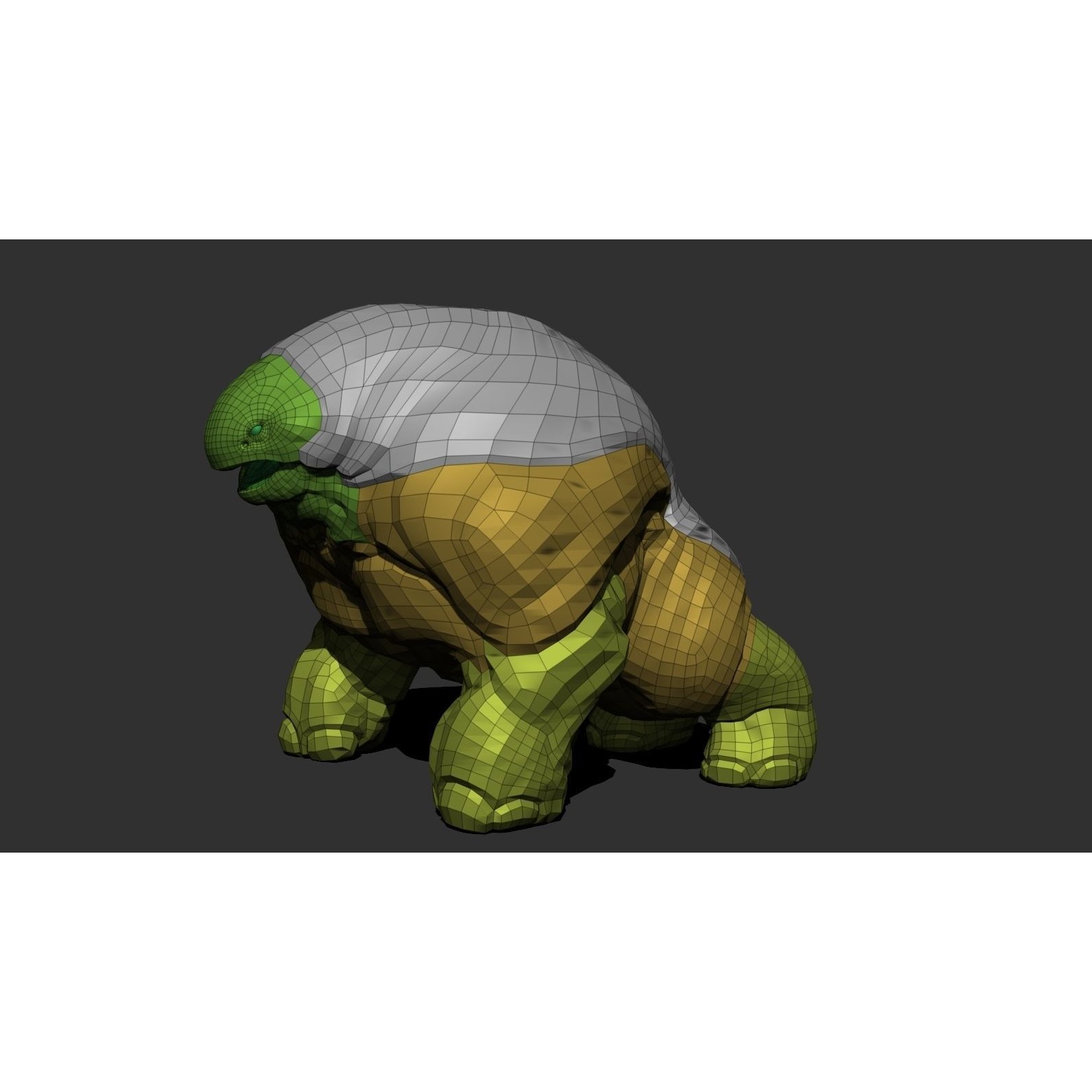 Hipomut - Low-Poly Game-Ready 3D Model - View 9