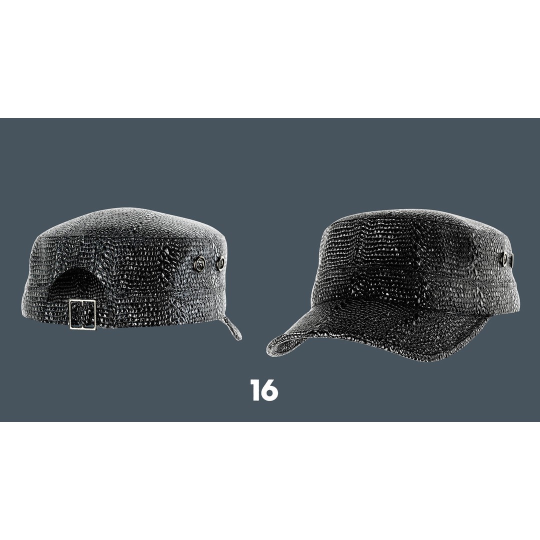 Caps and Hats 3D Model – Low Poly Game-Ready Clothing, FBX, OBJ