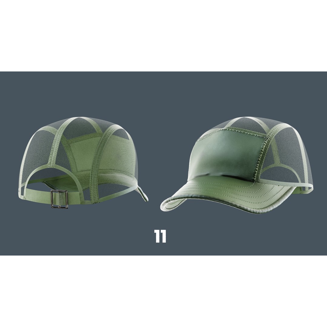 Caps and Hats 3D Model – Low Poly Game-Ready Clothing, FBX, OBJ - View 13